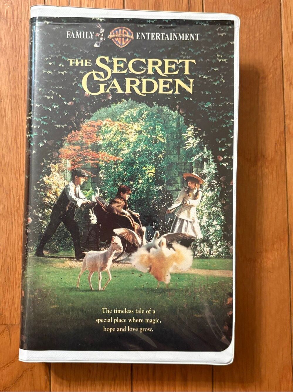 Vintage clamshell VHS1993 film The Secret Garden released by Warner Bros Family
